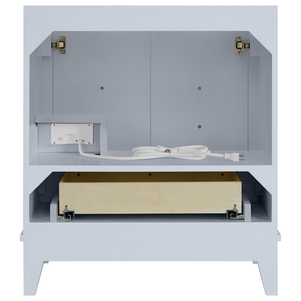 37B Fenwick 30" Single Bathroom Vanity in Soft Blue with Glossy White Composite Stone Top and Backsplash, , large