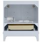 37B Fenwick 30" Single Bathroom Vanity in Soft Blue with Glossy White Composite Stone Top and Backsplash, , large