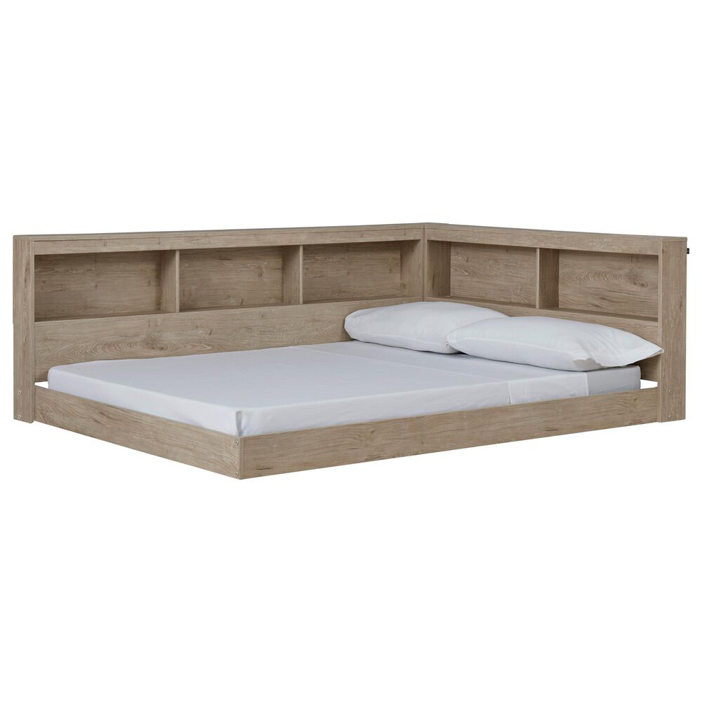 Ashley Oliah Full Bookcase Storage Bed in Natural, , large
