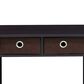 HOMLUX 32" Computer Desk with Two Drawers in Dark Walnut, , large