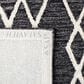 Safavieh Micro-Loop MLP157H 3" x 5" Charcoal and Ivory Area Rug, , large