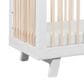 Babyletto Hudson 3-In-1 Convertible Crib and Toddler Conversion Kit in White and Washed Natural, , large