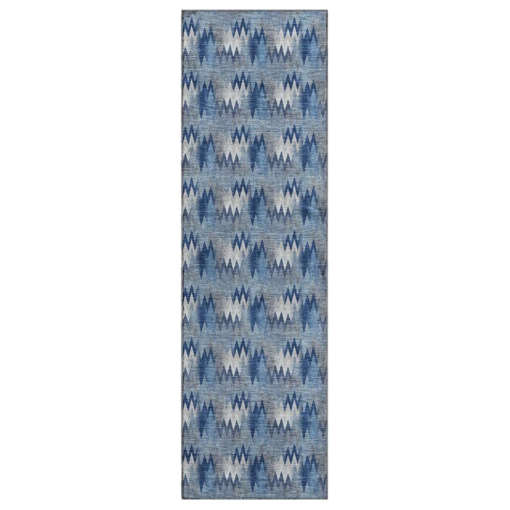 Dalyn Rug Company Soft Essentials Chevron Denim 2"3" x 7"6" Runner, , large