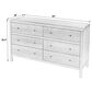 Butler Specialty Company Nora 6-Drawer Dresser in White, , large
