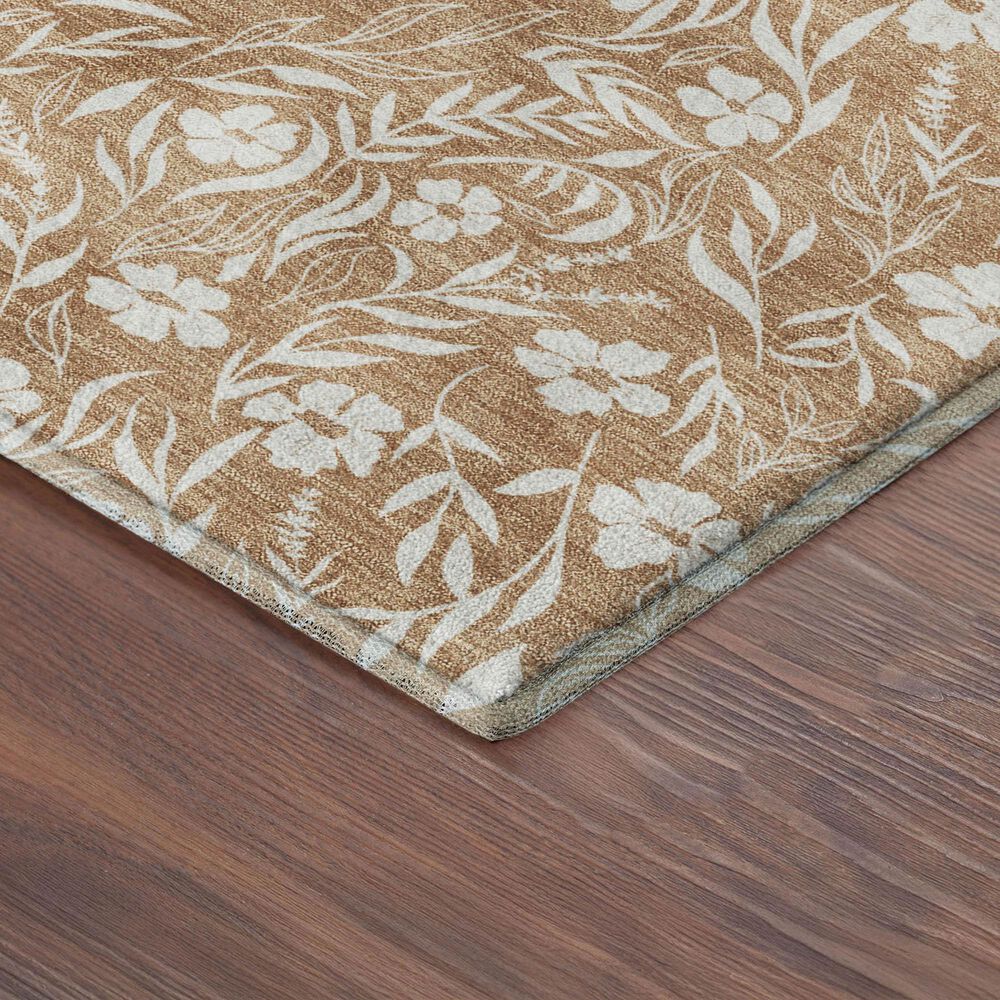 Dalyn Rug Company Soft Essentials Floral Copper 9' x 12' Indoor/Outdoor Area Rug, , large
