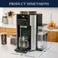 DeLonghi TrueBrew 8.8 Oz Drip Coffee Maker in Stainless Steel and Black, , large