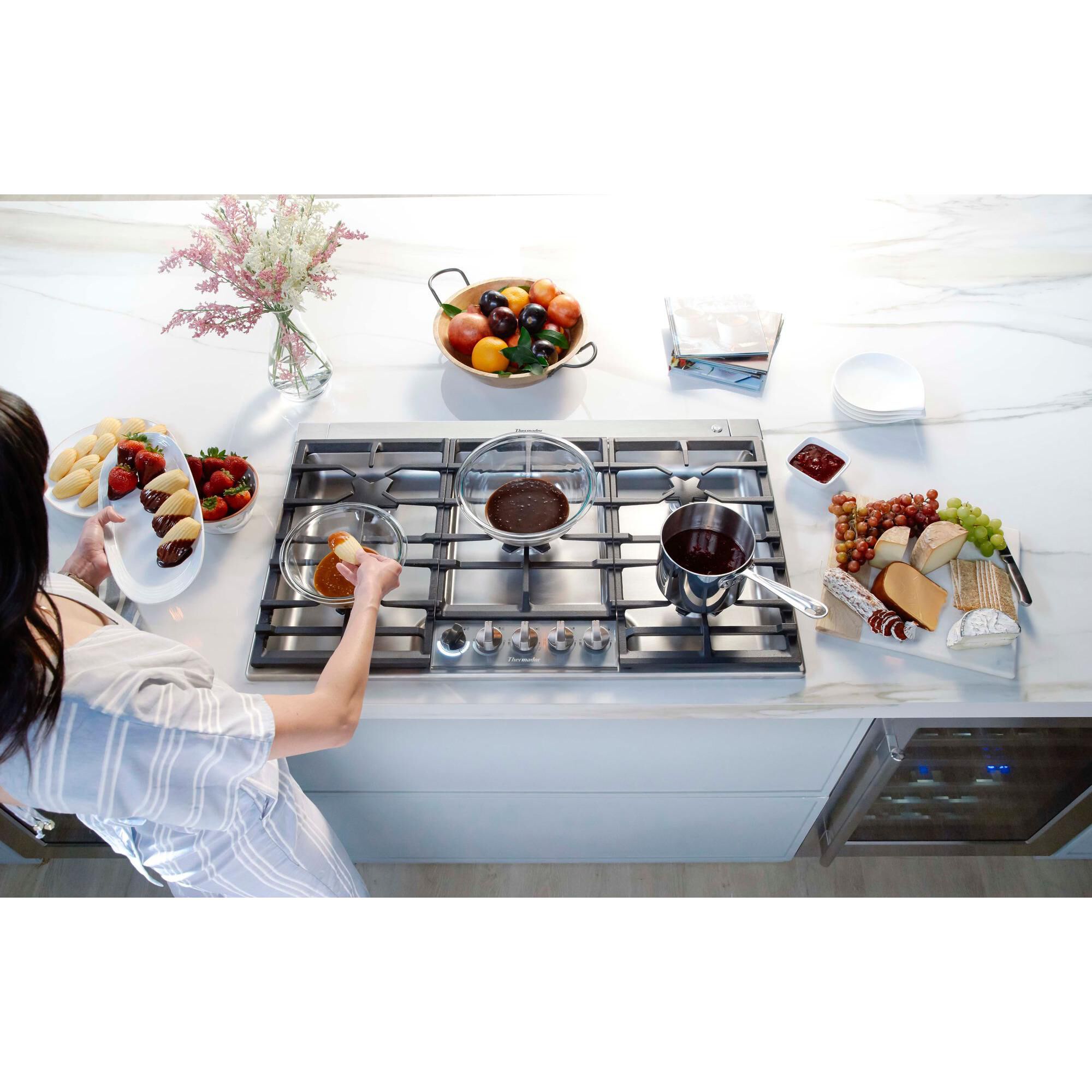 Thermador 5 cheap burner gas cooktop