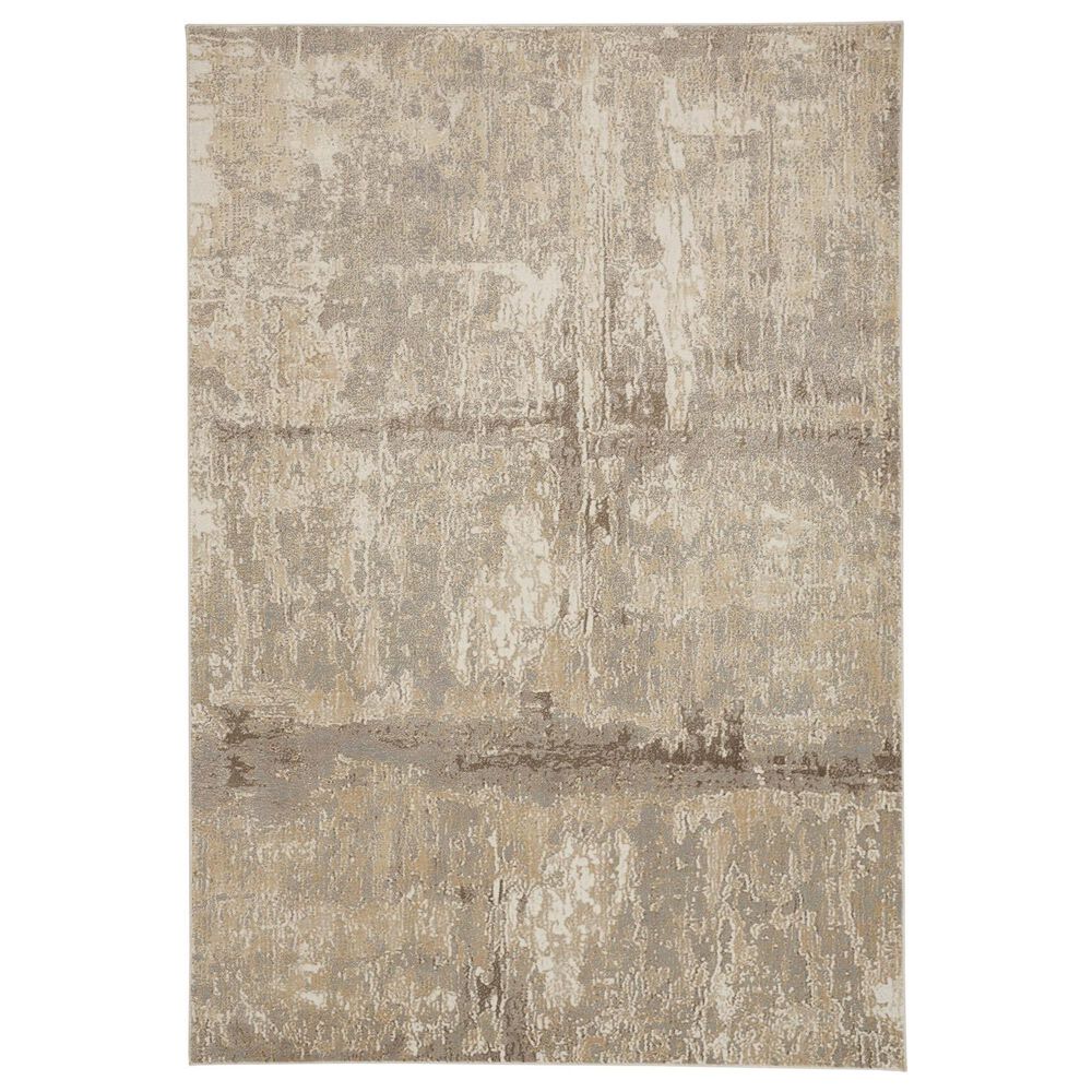 Feizy Parker 3701F 10" x 14" Ivory and Gray Area Rug, , large