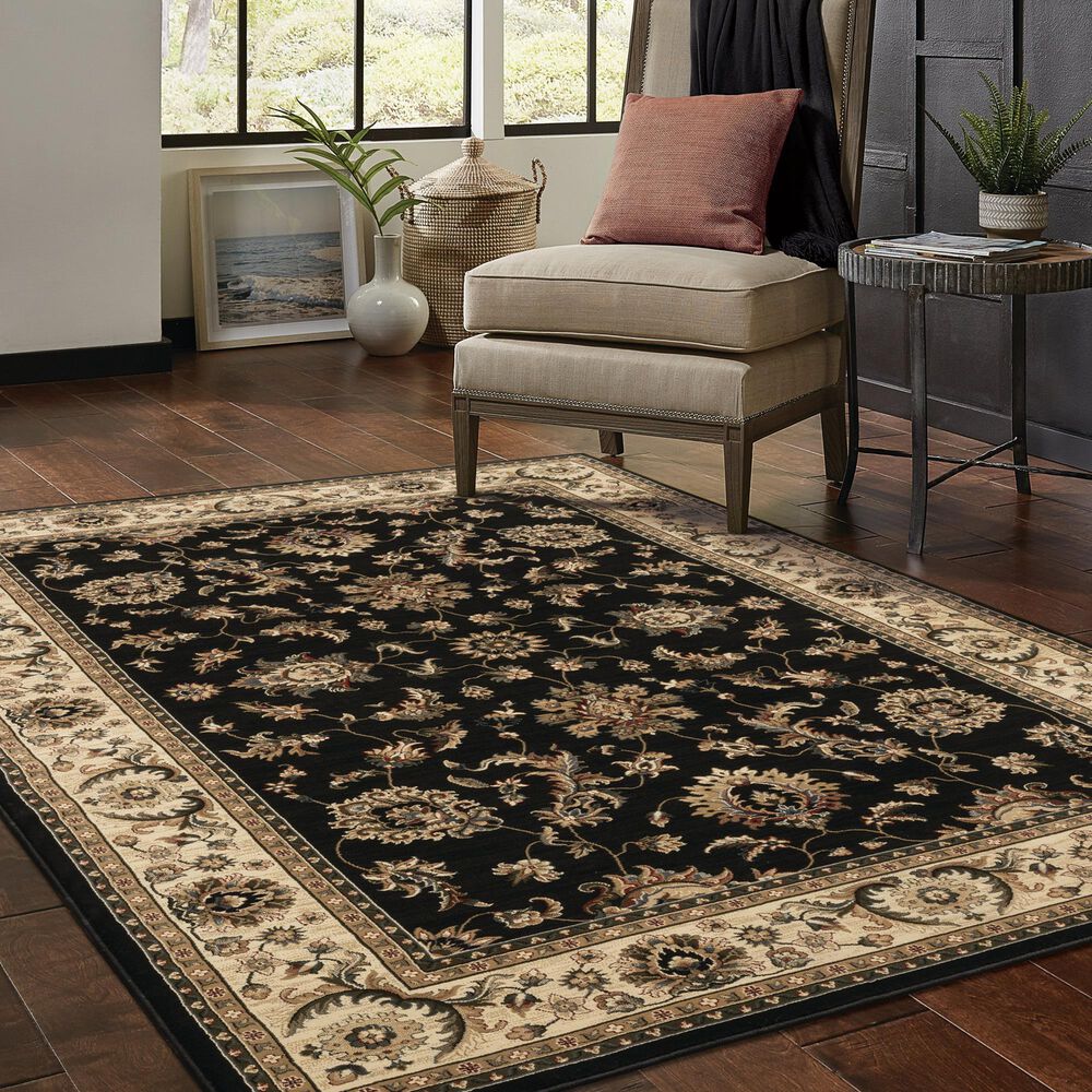 Oriental Weavers Ariana Black 7&#39;10&quot; x 11&#39; Area Rug, , large