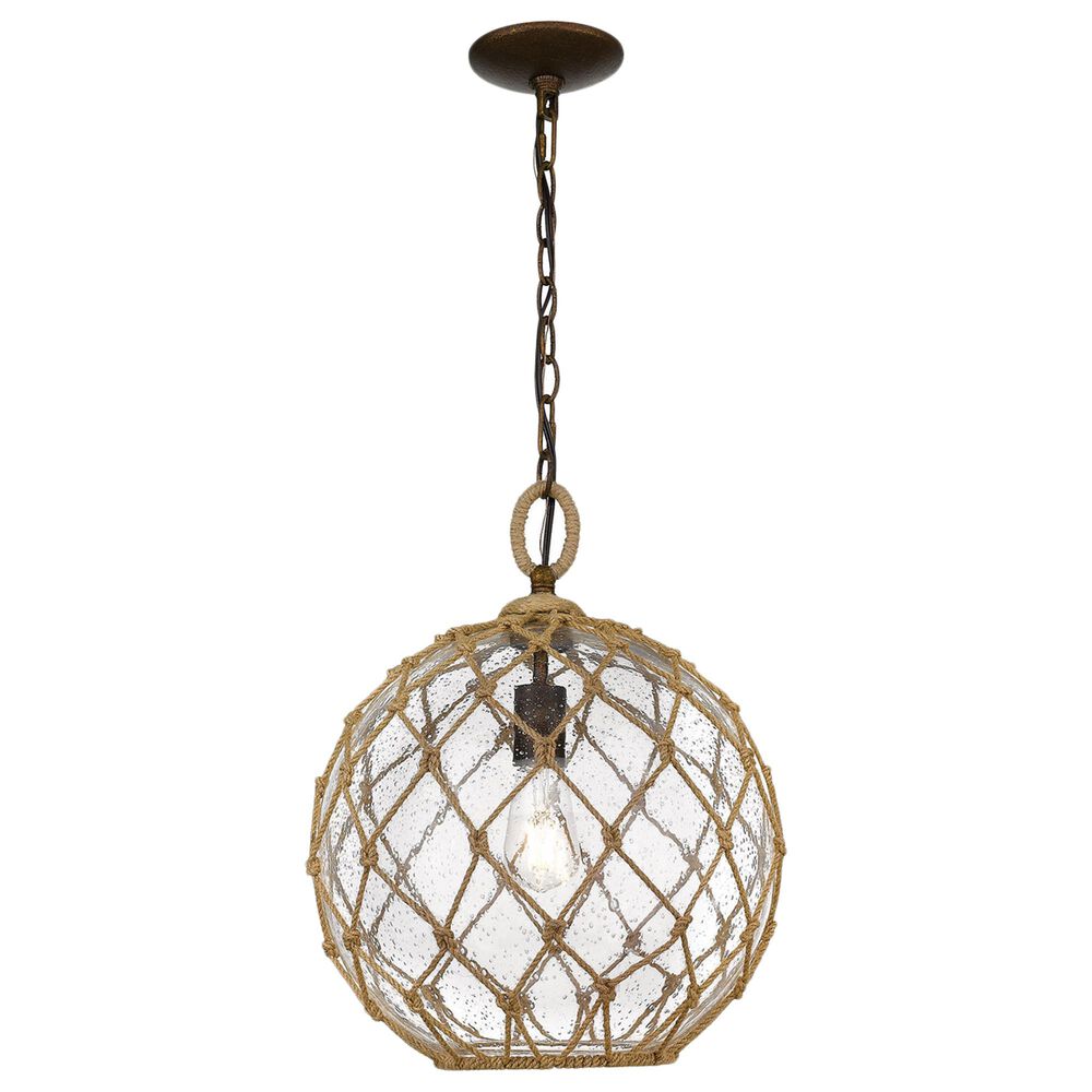 Golden Lighting Haddoc Medium Pendant in Burnished Chestnut, , large