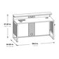 OSP Home Ace 60" Desk with Hutch in River Oak, , large