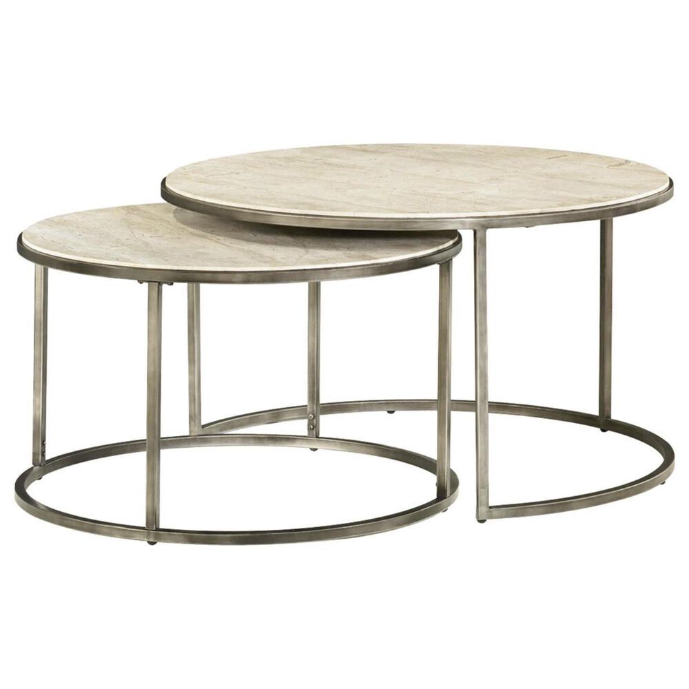 at HOME Modern Basics Round Nesting Cocktail in Textured Bronze, , large