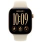 Apple Watch Series 12 (GPS) 46mm Light Gold Aluminum Case with Sand Sport Band - M/L and 2-Year AppleCare+, , large