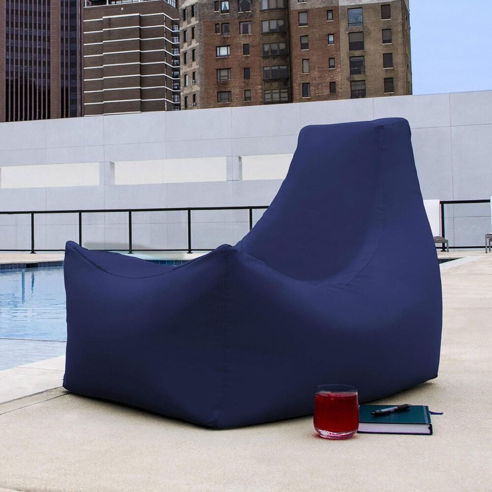 Jaxx Juniper Patio Bean Bag Chair in Navy, , large