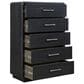 Millenium Rowanbeck 5-Piece King Bedroom Set in Black, , large