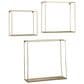 Ashley 3-Piece Efharis Wall Shelf Set in Natural and Gold, , large