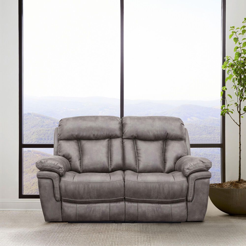 Blue River Estelle Power Reclining Loveseat in Gunmetal, , large