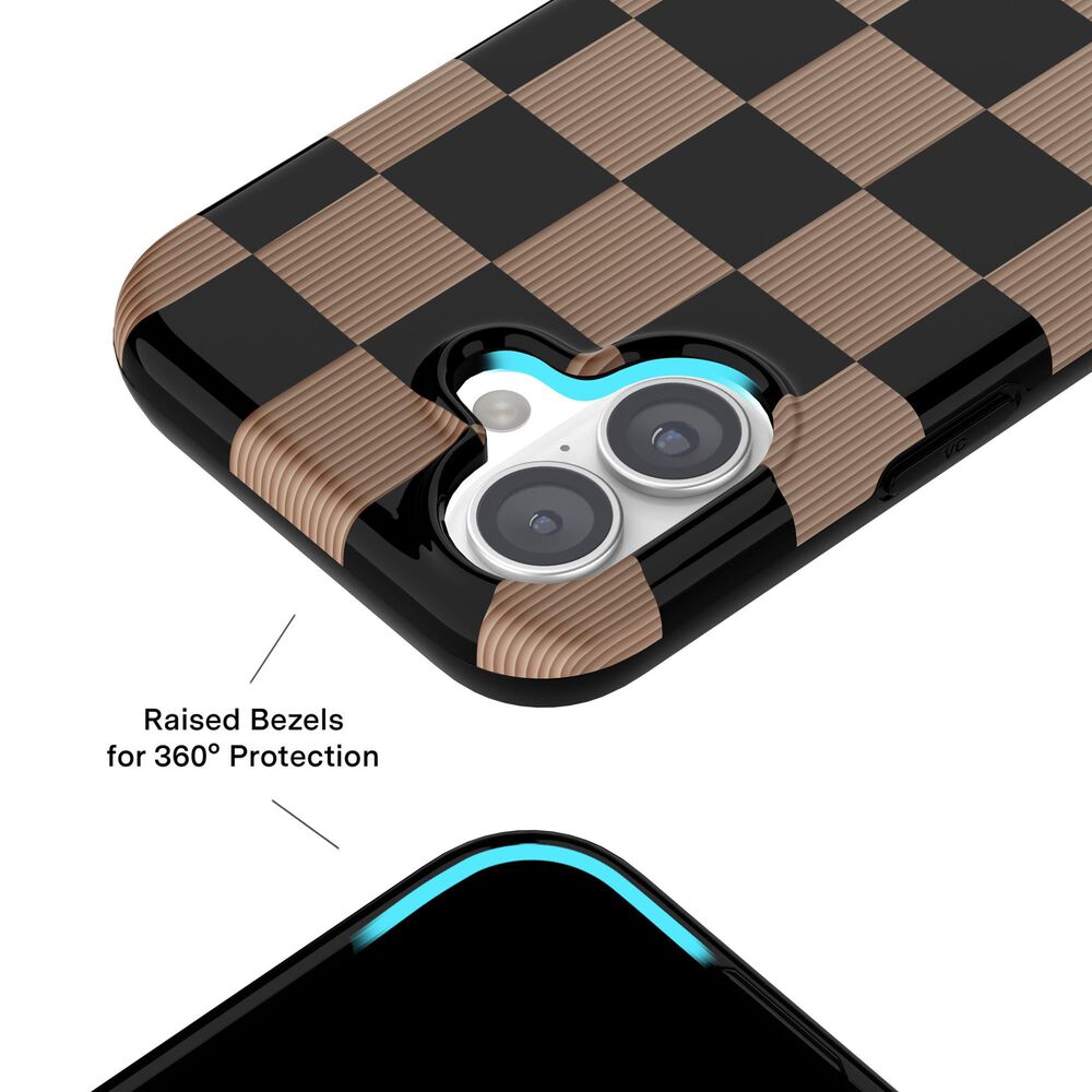 Velvet Caviar MagSafe Case For Apple iPhone 17 in Mocha Vibe Checkered, , large