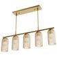 Hunter Beverly Glen Jasmine Roth 5-Light Island Chandelier in Luxe Gold, , large