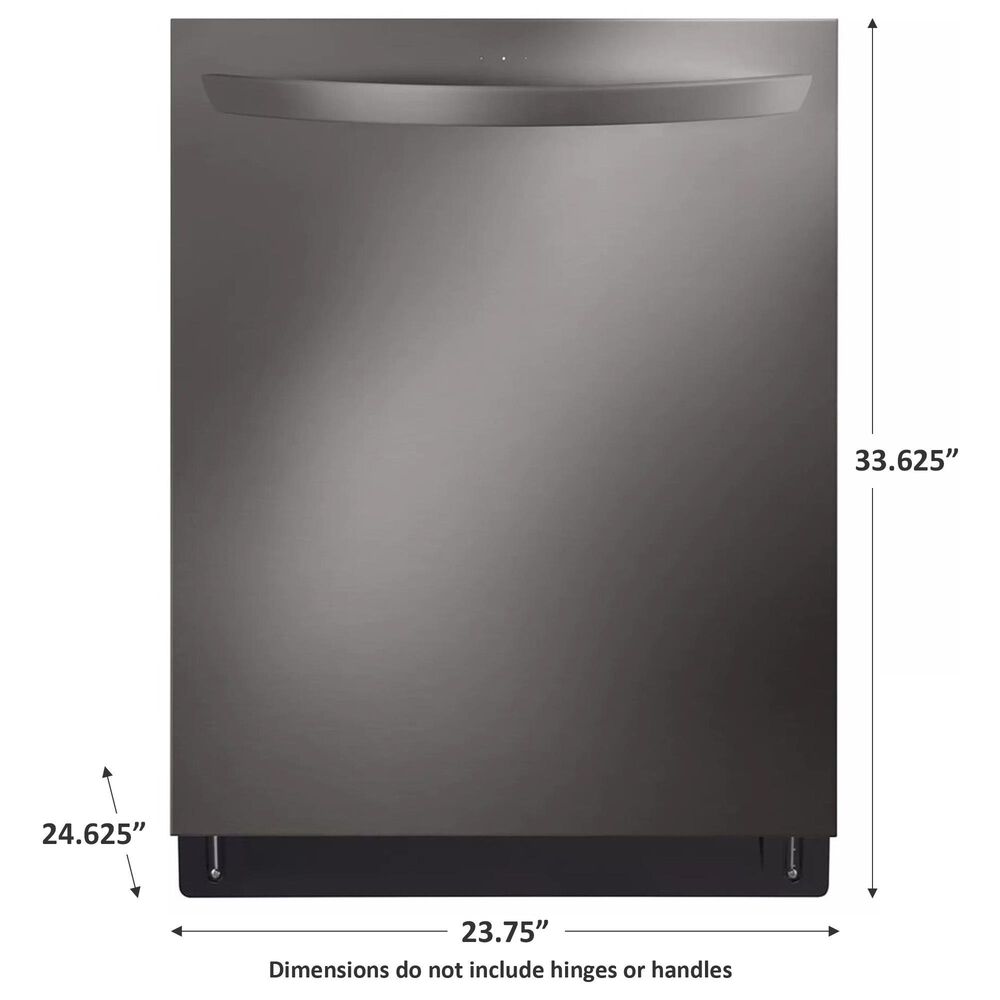 LG 24&quot; Fully Integrated Towel Bar Handle Smart Built-In Dishwasher in Black Stainless Steel, , large