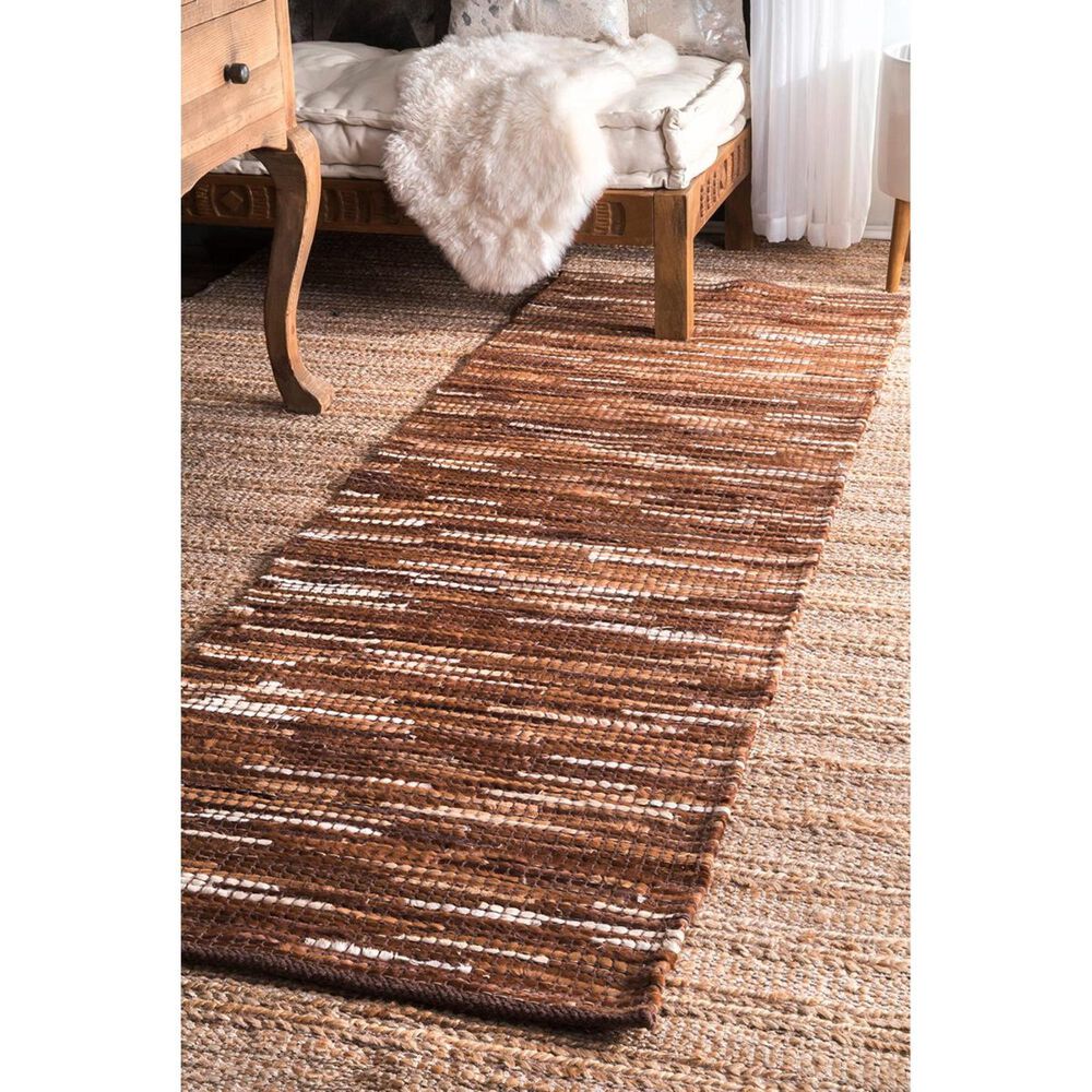 nuLOOM Kodiak MRKD01A 2'6" x 8' Light Brown Runner, , large
