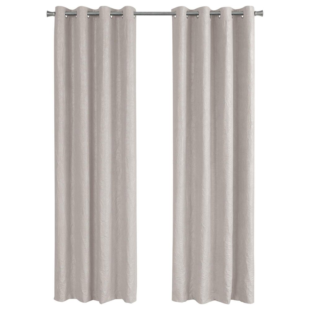 Monarch Specialties 52" x 84" Curtain Panel in Ivory (Set of 2), , large