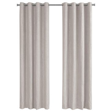 Monarch Specialties 52" x 84" Curtain Panel in Ivory (Set of 2), , large
