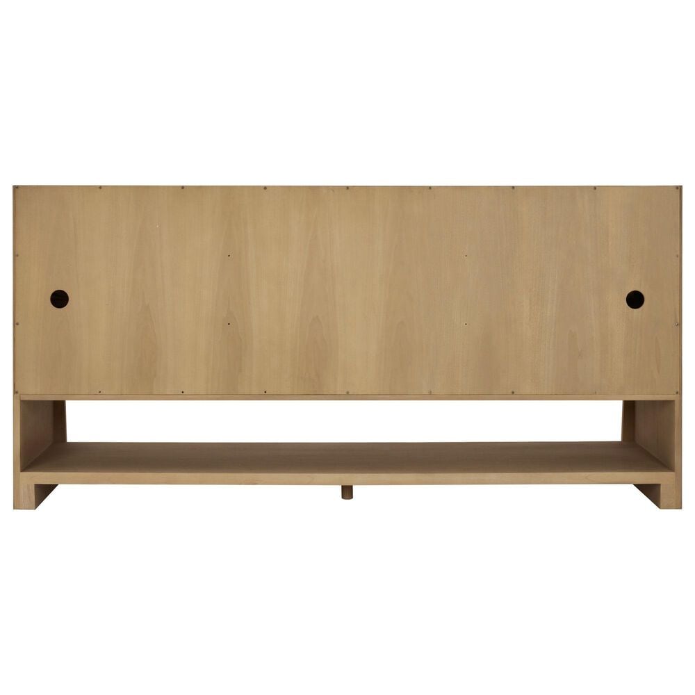 James Martin Vanities Solene 72" Double Bathroom Vanity in Seaside Oak with 3 cm Parisien Bleu Quartz Top, Rectangular Sinks and FreePower Wireless Charger, , large