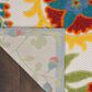 Nourison Aloha ALH17 2"8" x 4" Ivory and Multicolor Indoor/Outdoor Area Rug, , large