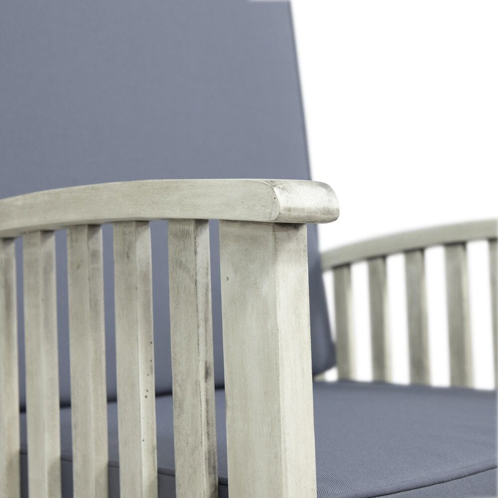 Hearth and Haven Casa Outdoor Rocking Chair with Cushion in Grey, , large