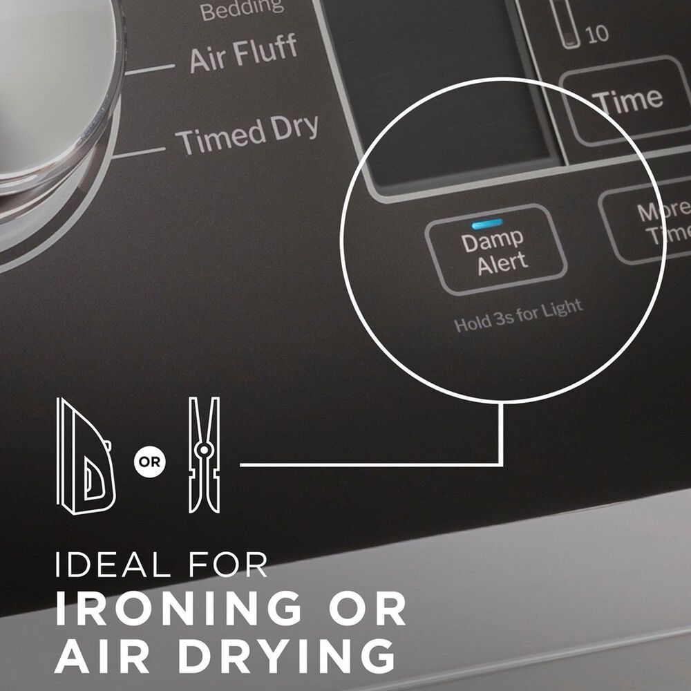 GE Appliances 7.4 Cu. Ft. Gas Dryer with Sensor Dry in Diamond Gray, , large