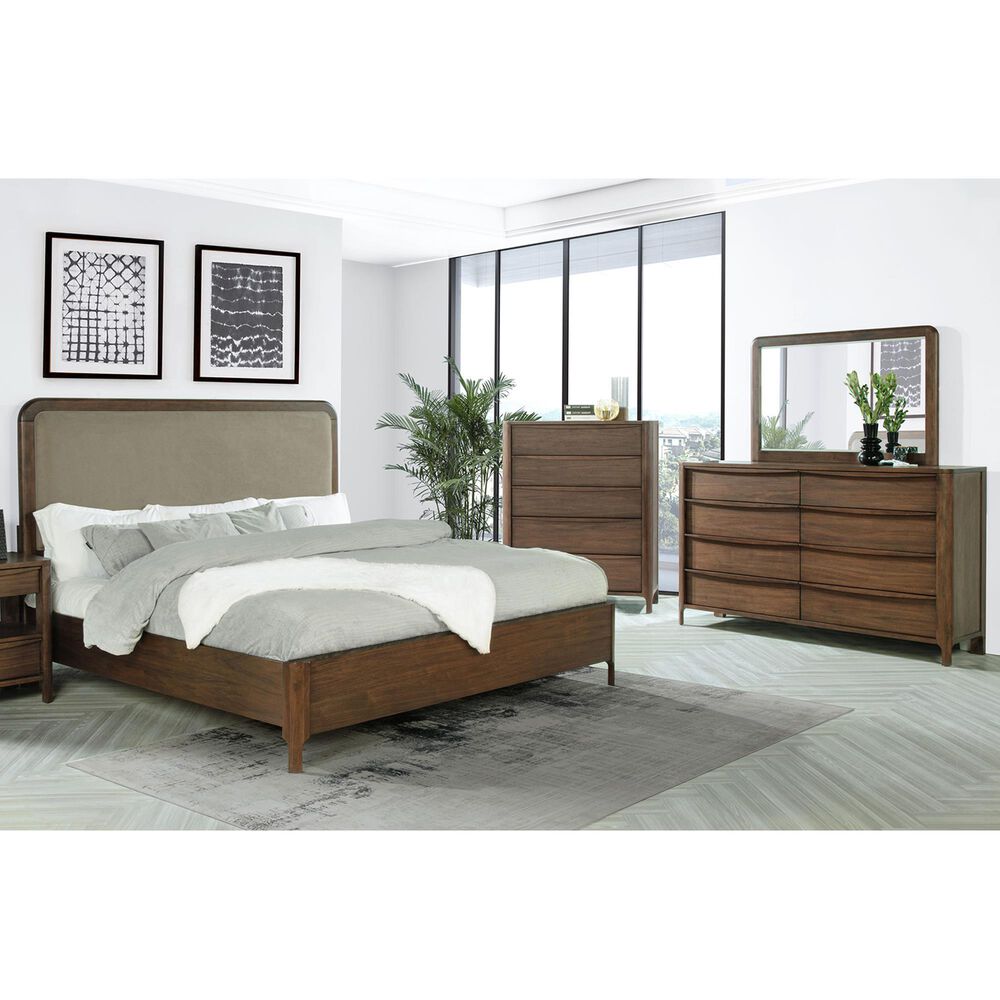 Coaster Maderia Dresser Mirror in Walnut, , large