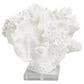 Maple and Jade Coral Decorative Sculpture in Textured White and Clear, , large