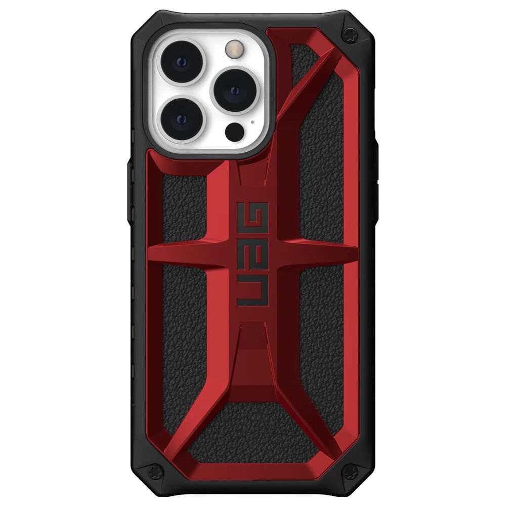 UAG Monarch Case for iPhone 13 Pro Max 5G in Crimson and Black Nebraska Furniture Mart