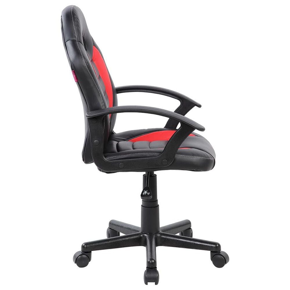 Rta Products Llc Kid&#39;s Gaming and Student Racer Chair with Wheels in Black and Red, , large
