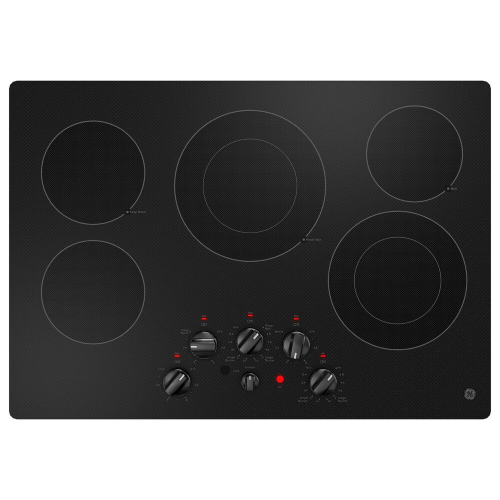 GE Appliances 2-Piece Kitchen Package with Stainless Steel 10 Cu. Ft. Double Electric Wall Oven and Black 30&quot; Electric Cooktop, , large