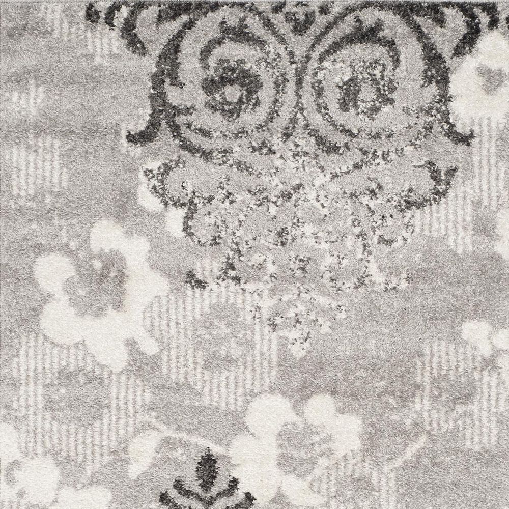 Safavieh Adirondack ADR114B-10R 10&#39; x 10&#39;  Silver/Ivory Round Rug, , large