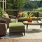 Ashley Horizon Hall Outdoor Ottoman with Cushion in Green, , large