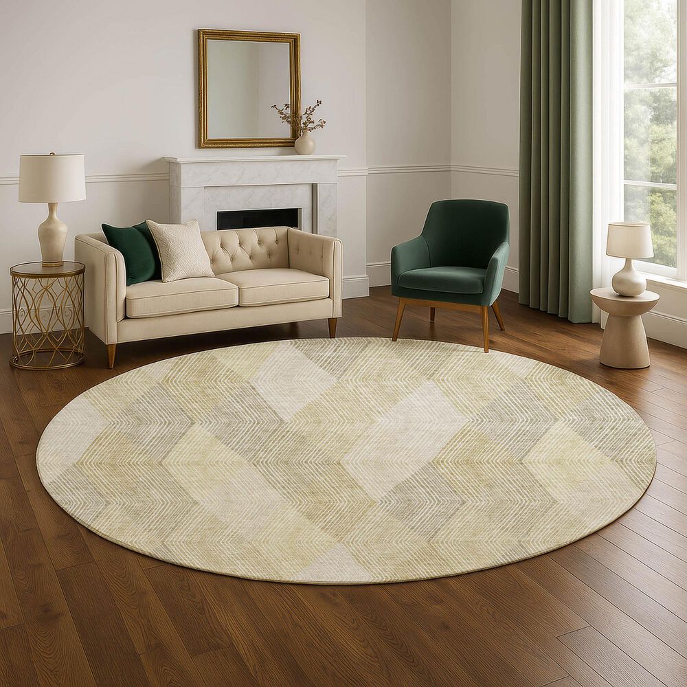 Dalyn Rug Company The Reserve TR11 Beige 8&#39; Round Indoor/Outdoor Area Rug, , large