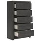Ashley Fraluna 5-Drawer Chest in Dark Charcoal, , large