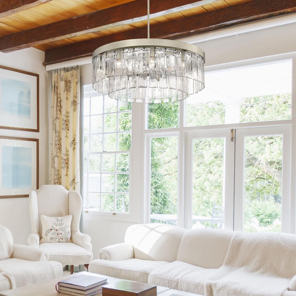 Golden Lighting Ciara 9-Light Chandelier in White Gold, , large