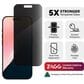 Zagg Invisible Shield Glass Elite Privacy Screen Protector for Apple iPhone 16 Pro in Clear, , large