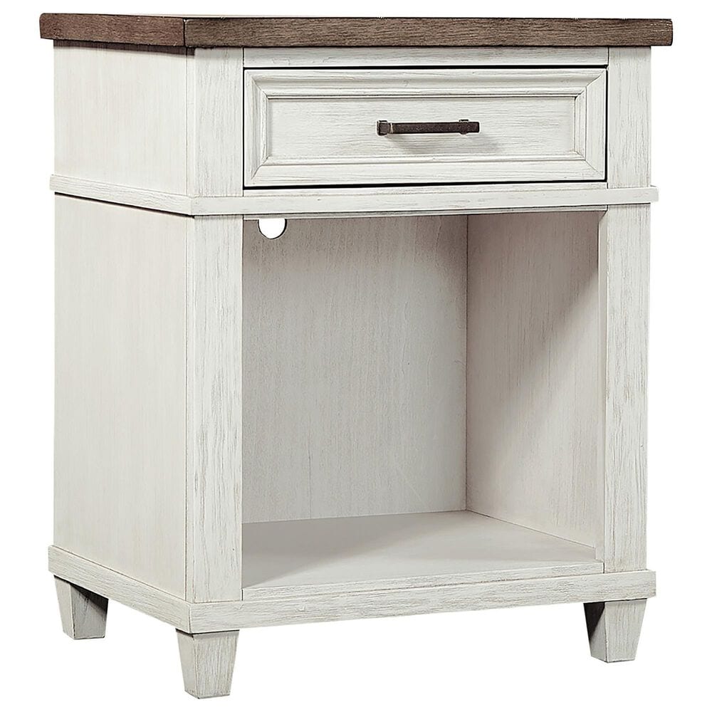 Riva Ridge Caraway 1 Drawer Nightstand in Aged Ivory, , large