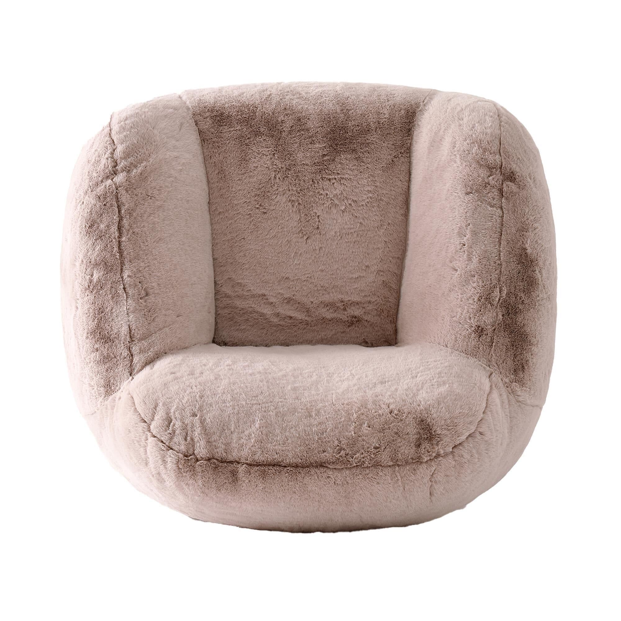 Pink fuzzy sales chair