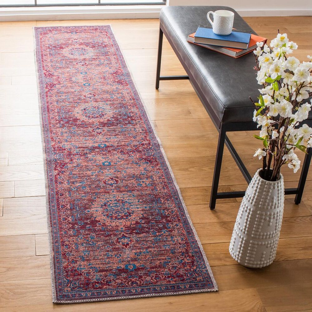 Safavieh Serapi 2&#39; x 9&#39; Gold and Blue Runner, , large