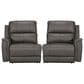 Ashley 2-Piece Power Symmetrical Reclining Sectional Loveseat in Anchor, , large