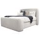 Simeon Collection Shiloh King Upholstered Bed in White Mocha, , large