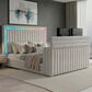 Modern Market Elias Queen Bed with Speaker, TV lift, and Fireplace, , large