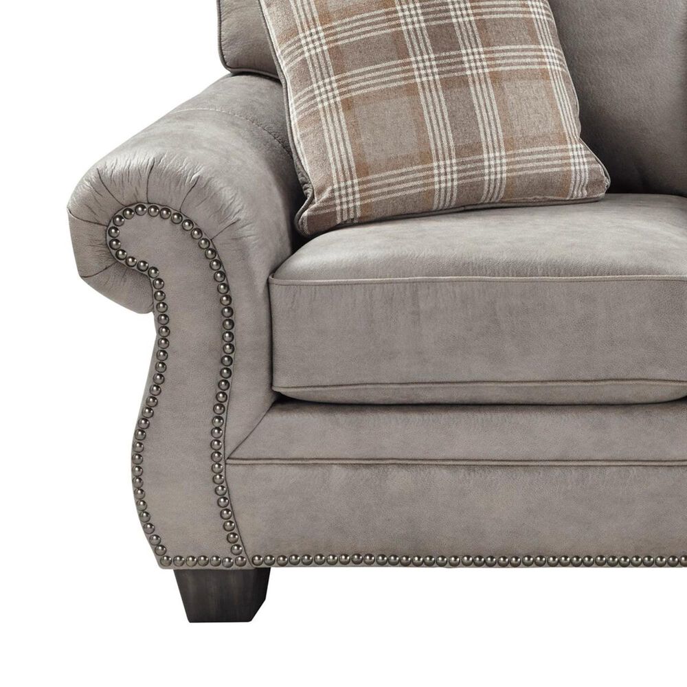 Ashley Olsberg Loveseat in Steel, , large