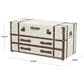 Maple and Jade 2-Drawer Coffee Table in Cream and Brown, , large